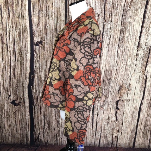 PENDLETON Roses Floral Wool Blend Jacket Size PL - Picture 4 of 8